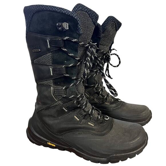 Merrell Thermo Aurora Ice 2 Waterproof Leather Tall Womens Winter Boots sz 7 - Picture 1 of 14